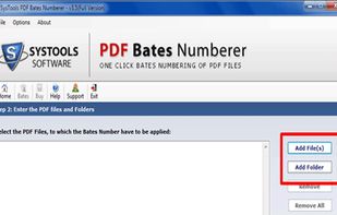 Add PDF files and folders.