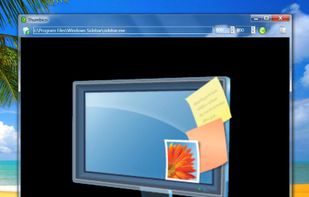 Displaying an enlarged icon of a Windows program executable file