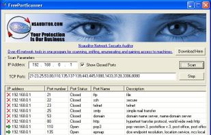 Freeware and Fast Computer Port Scanner
