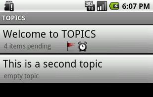 Topics screenshot 1