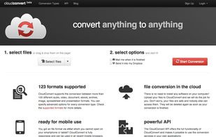 CloudConvert screenshot 1