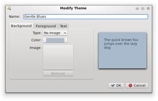 Modify theme