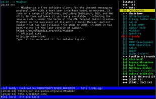 MCabber screenshot 1