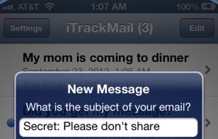 iTrackmail screenshot 2