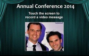 Example screenshot, conference booth