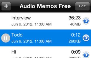 Audio Memos screenshot 1