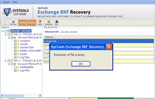 SysTools Exchange BKF Recovery screenshot 2