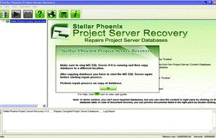 Open project server database