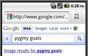 Android Browser screenshot 1