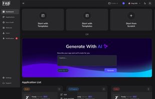 FAB Builder Studio Dashboard