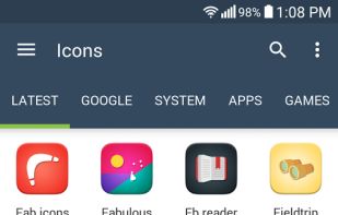 Fab Icon Pack Theme screenshot 3