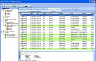 Event Log Explorer main window