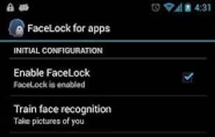 FaceLock for apps screenshot 1