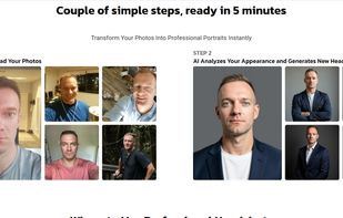 Convert Selfies to Headshots online with Facepic.app