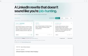 Facet LinkedIn Rewriter screenshot 1
