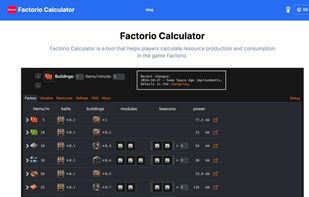 Factorio Calculator screenshot 1