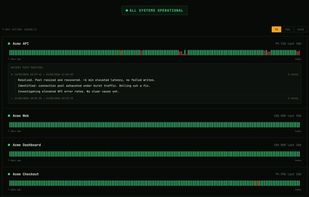 Status page with expanded post-mortem