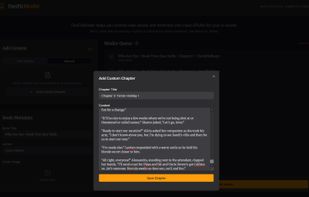 Manual Chapter Entry