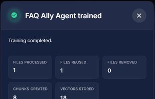 AI Agent learns from your data!