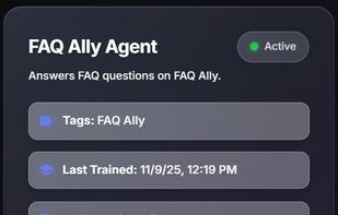 Train your AI Agent on your company data!