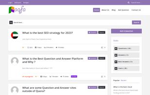Here is the First Look of Faqfa Frontend.