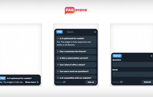 FAQPopup screenshot 1