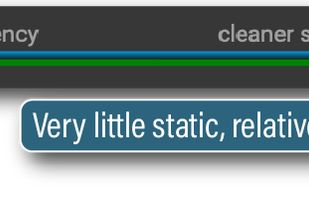 To prioritize clarity of audio, rather than lowness of latency, drag the latency slider toward the right. This setting is useful for conversations. 