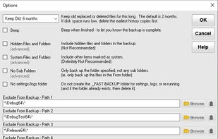 Restore a folder to an earlier point in time from retained backup history.