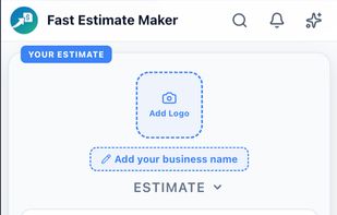 Build a branded estimate in seconds: add your logo, customer, and line items or labor — plus optional add-ons that let clients upsell themselves and raise your average ticket.