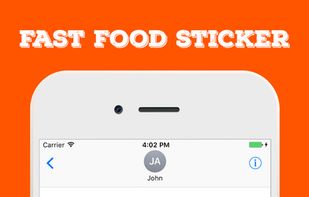 Fast Food Stickers For iMessage screenshot 1