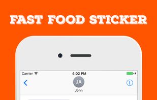Fast Food Stickers For iMessage screenshot 2