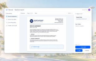 E-signatures, built in.
