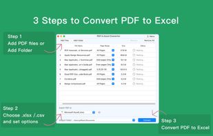 Fast PDF to Excel Pro Edition screenshot 3