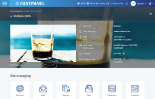 FASTPANEL screenshot 1