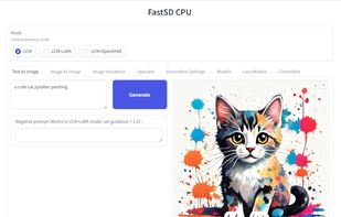 FastSD CPU screenshot 1