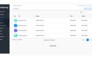 Easily search and navigate through your products in the updated Product Library page. 