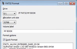 FAT32 Format screenshot 1