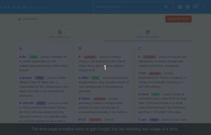 Lexicon detailed term page.