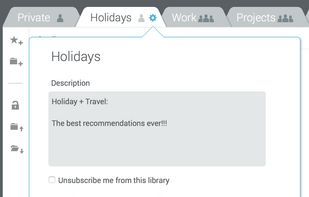Add friends to your Link-Library and bookmark together