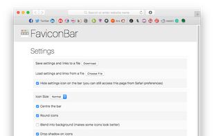 FaviconBar screenshot 1