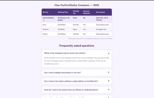 Pricing FAQ — Just $1.00 for up to 10 pages — no account, no subscription, no monthly fees, ever.