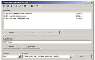 Input Files - Output Folder
