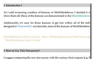 MultiMarkdown Composer screenshot 1