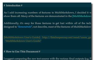 MultiMarkdown Composer screenshot 2