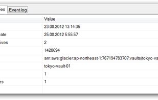 Amazon Glacier Vault Properties