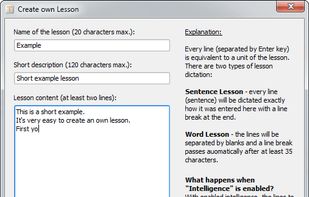 Open lessons and using your own texts