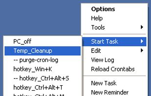 System Tray Right-Click Menu