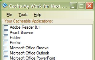 CacheMyWork screenshot 1