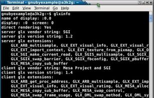 Glxinfo screenshot 1
