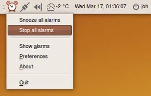 Alarm Clock (applet) screenshot 2